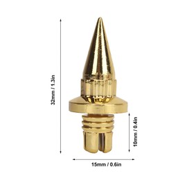 Aramox Wheel Rim Rivet Nut, 25Pcs Wheel Rim Rivet Nut Stylish Look Easy Installation Spike Wheel Rim Lip Rivet Nut for Wheels with Plastic Faux Rivets (Gold), Aramoxsbm2ex9ory-11