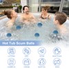 6 Pcs Hot Tub Pool Scum Absorber,10 cm Reusable Scum