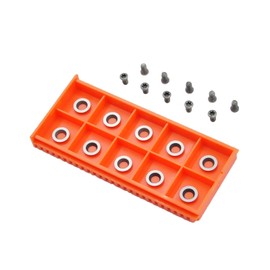 TANOMATE Ci5 8.9mm(1/3 inch) Round Replacement Carbide Cutter Inserts for Hollower Wood Turning Lathe Finisher Tools, 10 pcs