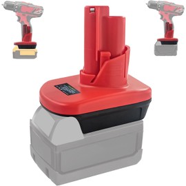 ZWDXRB for DeWalt 20V to M12 12V Converter, for Milwaukee M18 to M12 Battery Adapter, for DeWalt to Milwaukee, Fit for MilWauke M18 18V Battery Convert to Milwauke M12 Power Tools