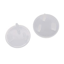 3 Hole ABS Socket Proofing Outlet Cover Safer for Babies Firmer Fixing Dust and (Round-transparent color)