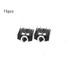bnafes 15pcs PJ-307 3.5mm Stereo Jack Socket 5 Pin PCB Mount Female Audio Headphone Socket Connector