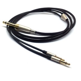 Replacement Audio Upgrade Cable Compatible with Denon AH-D600, AH-D7200, AH-D7100, AH-D9200, AH-D5200, Meze 99 Classics, Focal Elear Headphones Black 1.2meters/4ft