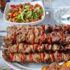 Hakka Stainless Steel Barbecue Skewers, 23" Heavy Duty Metal Skewers