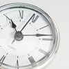 Wyjuan White Face Silver Tone Bezel 2.8Inch/70mm Clock Insert Round