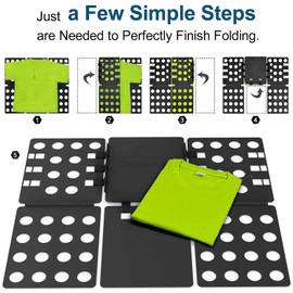 Doblador de Playeras Ropa Camisas, VEKENSEE 58 x 68 cm Camisa Tablero Plegable Organizador de Ideal para Alinear tu Ropa de Manera, para Camisetas, Ropa, Almacenamiento de Camisetas