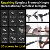 PTSLKHN Eye Glass Repairing Kit, S2 Steel Screwdriver with 15
