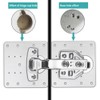 Hinge Repair Plate,10PCS Cabinet Hinge Repair Plate with Customized Screws,Stainless