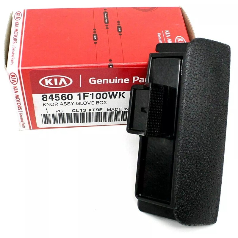 Kia BLACK GLOVE BOX LATCH OPENER HANDLE KNOB GENUINE LATCH