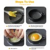 Large Egg Rings Molds 3 Inch 2 Packs - Griddle