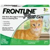 FRONTLINE Plus for Cats and Kittens (1.5 pounds and over) Flea and Tick Treatment, 3 Doses