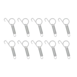 10 Pack Rabbit Cages Door Metal Finger Spring Latch Hook Multi-Functional Pet Cages Door Spring Latch for Fixing Small Animal, Rabbit, Dog, Cat, Parrot, Guinea Pig,Squirrel, Pet Cage Door