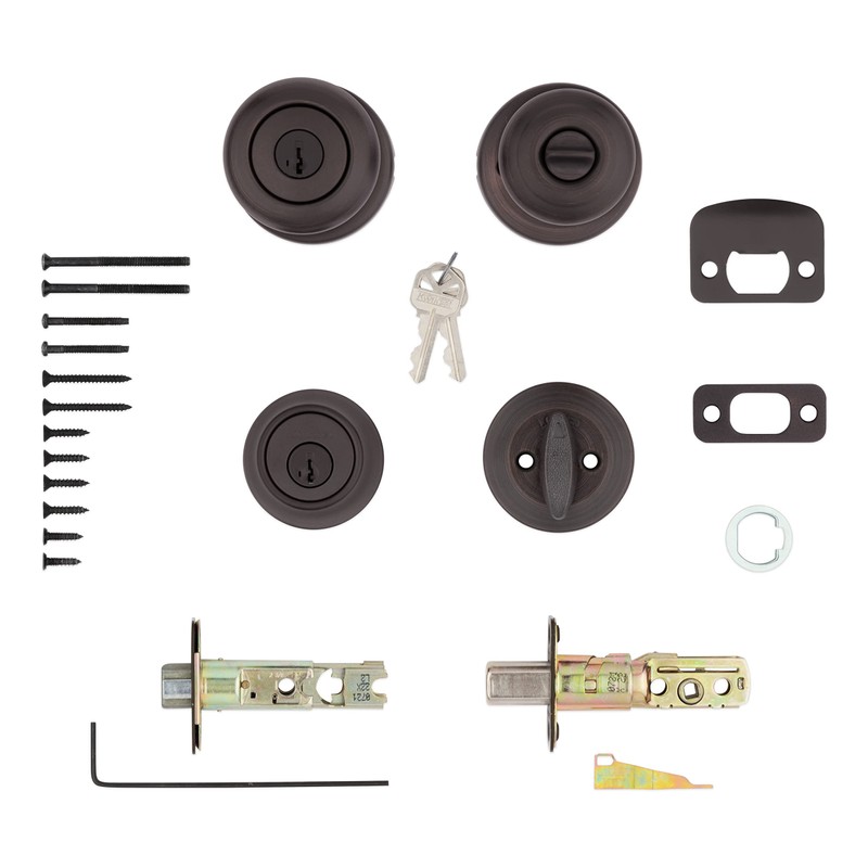 690 Cove Keyed Entry Knob and Single Cylinder Deadbolt Combo