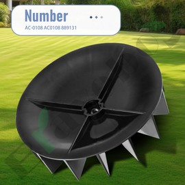 AC-0108 Air Compressor Fan Compatible with CRA-ftsman, Po-rter Ca-ble, De-Vilbiss Air Compressor C2550 C3150, Black