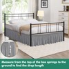 Biscaynebay Wrap Around Bed Skirts with Split Corners for Queen