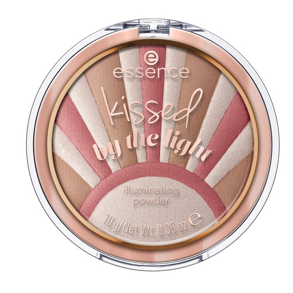 essence kissed by the light illuminating powder, powder, no. 01 star kissed, multicoloured, 3 colours, radiant, vegan, microplastic particles-free, nanoparticles free (10 g)