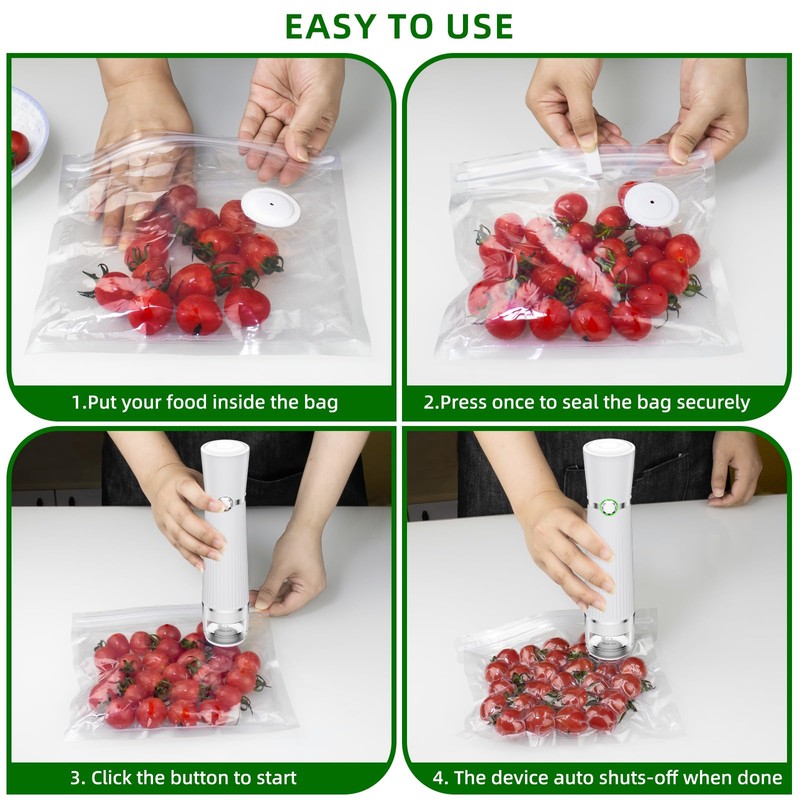 Vacuum Sealer for Food, Handheld Saver Compact Vacuum Sealer Machine