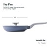 PRICUSIS Nonstick Ceramic Frying Pan with Lid, Non Toxic Nonstick