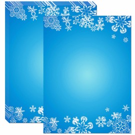 DUGUTUL Christmas Letterhead Stationery Paper 8.5 x 11 - Perfect for Writing Letters, Printer & Computer Use - Beautiful Christmas Stationery Gift(06)