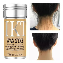 Barra de cera natural para peinar el cabello, pomada fijadora suave de larga duración con vitaminas, sin residuos ni sensación grasosa, ideal para todo tipo de pelo.