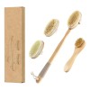 Cepillo Corporal Exfoliante Cuerpo Piel Circulacion Kit 4pcs