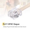 sourcing map 4 Pack Phone Jack Splitter, RJ11 6P4C Telephone
