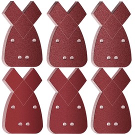 60pcs Black and Decker Mouse Sander Pads, 10 x 40/60/80/120/180/240 Mouse Sander Pads Mixed, Mouse Sanding Pads Detail Sander Paper By Reaeonat