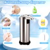 Unbranded Touch-Free Rechargeable Soap Pump Dispenser Auto Handfree Sensor Stainless