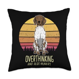 German Shorthaired Pointer GSP Sunset Throw Pillow