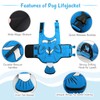 DENTRUN Dog Life Jacket with Quick-Release & Rescue Handle, Adjustable