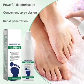 2Pcs Ximonth Foot Spray with Tea Tree Oil,Tea Tree Oil Feet Spray,TeaTree OilSpray for Foot (100ml/3.38fl.oz)