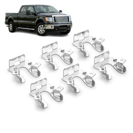 CAPSER 6PCS Headlight Retaining Clip for 1992-1996 Ford F150 F250 F350 Lincoln Benz Metal Headlight Retaining Clip Set Headlight Retaining Set