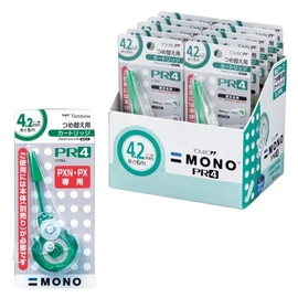 Tombow Pencil Correction Tape for MONO Mono PXN Cartridges 4.2mm (CT-PXN4 Refill), 10 Pieces CT-PR4-10P