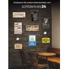 schilderkreis24 Tin Sign Funny Wine Saying "Glühwein" 20 x 30