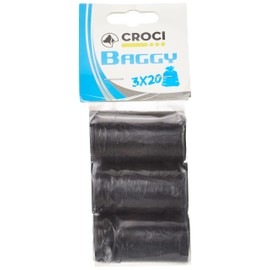 Croci C9020196 schwarzer Ersatzbeutel, 3 x 20