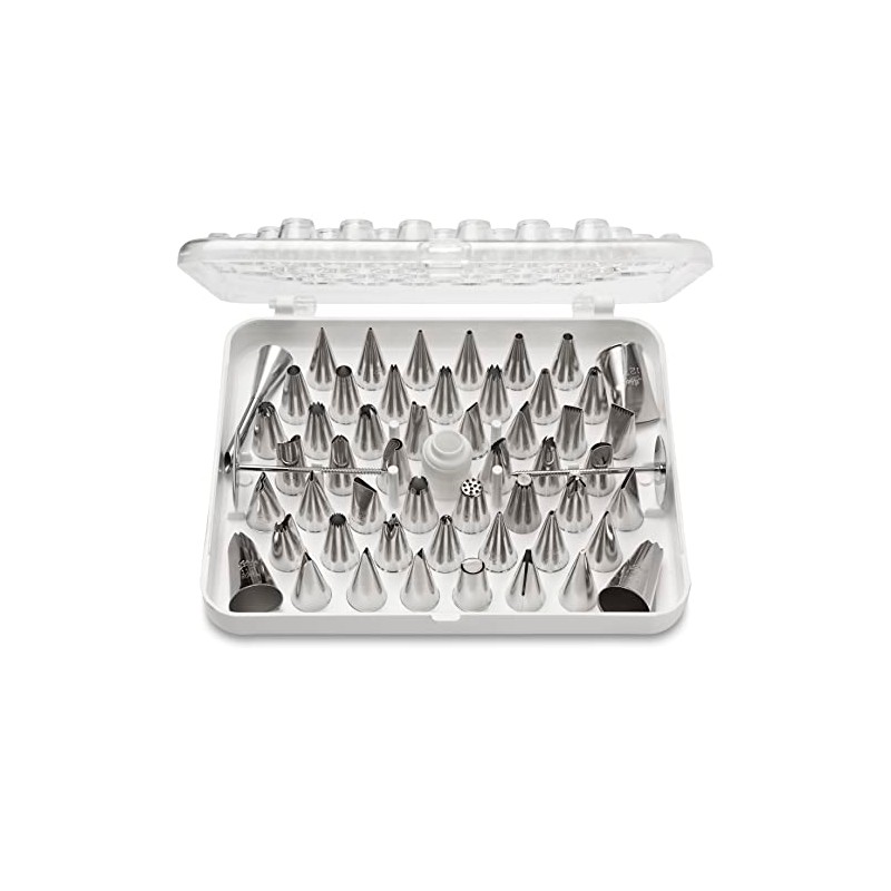 Ateco 783-55 Piece Cake Decorating Set, Includes 52 Stainless Steel