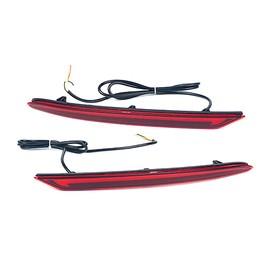 Dreamseek LED Reflector Tail Light for Ford Fusion Mondeo 2019 2020 2021 Rear Bumper Brake Lamp with Dynamic Sequential Turn Signal Red Lens