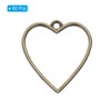 PATIKIL Open Bezels for Resin, 60 Pcs Alloy Heart Shape