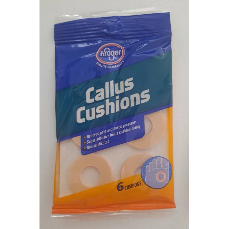 Kroger Callus Cushions 18 Count (3 packs of 6) Reduces