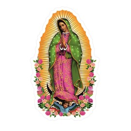 Holy Mary Stickers, Our Lady of Guadalupe Decal for Laptops, Cars, and Gifts, Virgin Mary Sticker – Jesus Catholic Religious Vinyl Sticker, Christian Mother Mary Icon (3 inch)