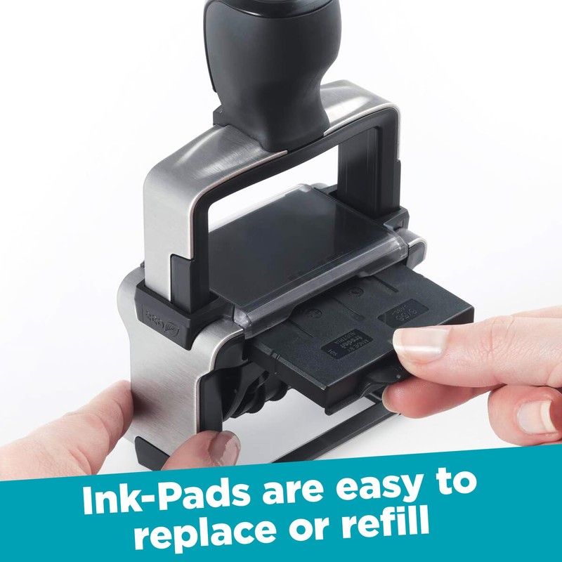 Trodat 5430 Professional Self-Inking Date Stamp with Paid - Red