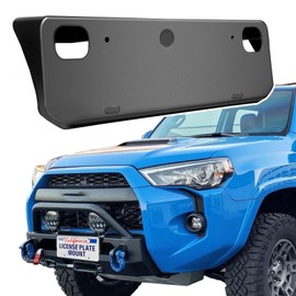 ABS Front License Plate Holder& Frame Bracket- Enhanced Anti- Vibration Design - Compatible with Toyota 4runner SR5/TRD Pro 2014-2023+,Rust-Proof Direct Replacement,Replaces OEM# 5211435040 &TO1068130