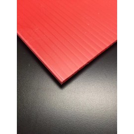 Coroplast 4mm 12" x 12" (2 Pack) Red Corrugated Plastic Sheets Sign