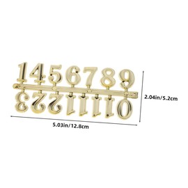 TEHAUX 6 Sets DIY Arabic Number Clock Kit of for Wall Clocks Easy Installation Replacement Accessories for Home Office Decor Sturdy Material
