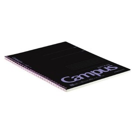 Kokuyo S111BT-DV Campus Soft Ring Notebook, Semi B5, B Rule, 40 Sheets, Black Color, Purple