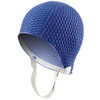 Sporti Bubble Swim Cap with Chin Strap (Navy)