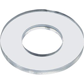 TRUSCO Polycarbonate Washers for M4 50 Pieces BPC-WM4-4.5-10-0.8
