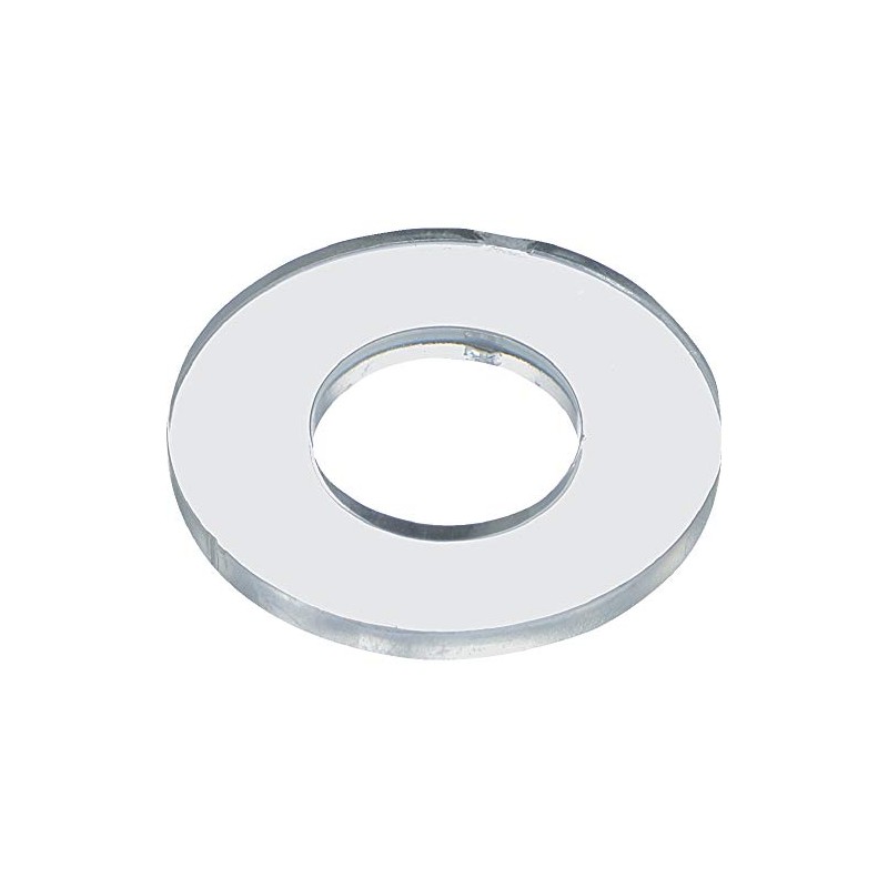 TRUSCO Polycarbonate Washers for M4 50 Pieces BPC-WM4-4.5-10-0.8
