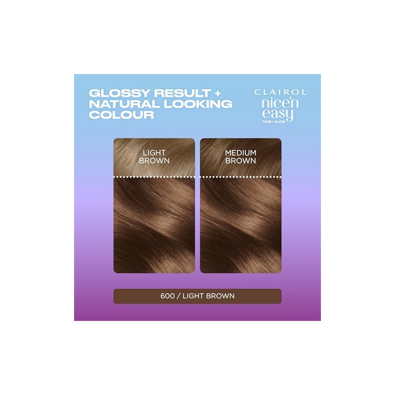 Clairol Nice'n Easy Tone+Gloss Semi Permanent Hair Dye - 600/755