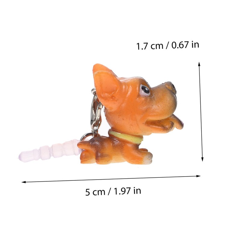 NOLITOY 12Pcs Dog Earphone Jack Plug Creative Dustproof Protectors for